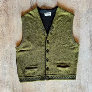 Vintage Knitted 80s Hugo Boss Sweater Vest (West Germany!)